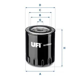 Масляный фильтр UFI 23.189.00