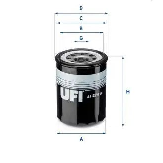 Масляний фільтр UFI 23.274.00