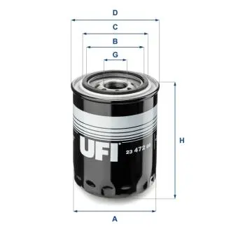 Масляный фильтр UFI 23.472.00