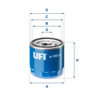 Масляний фiльтр UFI 23.650.00