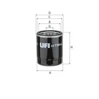 Фільтр масляний UFI 23.739.00