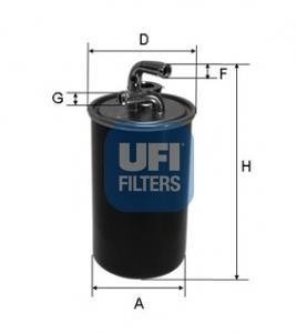 Фильтр топлива UFI 2403000 (фото 1)