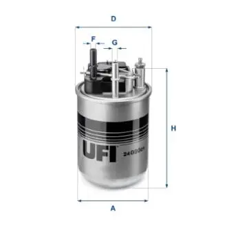 Фильтр топлива DIESEL UFI 2408001