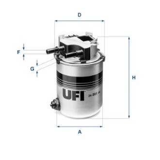 Топливный фильтр UFI 24.095.04