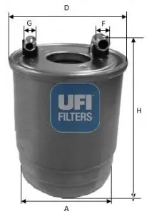 Автозапчасть UFI 2411200