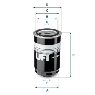 Паливний фільтр UFI 24.122.00