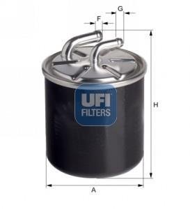 Фильтр топлива UFI 2412600 (фото 1)