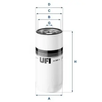 Фільтр палива UFI 2434800