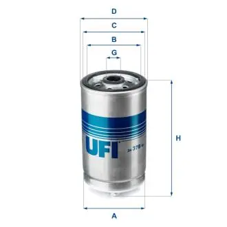 Фильтр топлива UFI 2437800