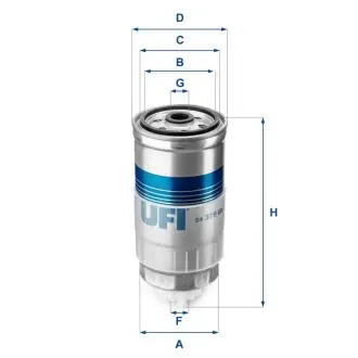 Топливный фильтр UFI 24.379.00
