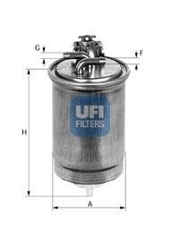 Фильтр топлива UFI 2441800 (фото 1)