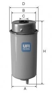 Фільтр паливний UFI 24.432.00