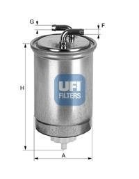 Фильтр топлива UFI 2443500 (фото 1)