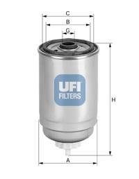 Фильтр топливный UFI 24.444.00