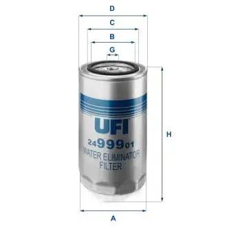 Фільтр паливний UFI 2499901