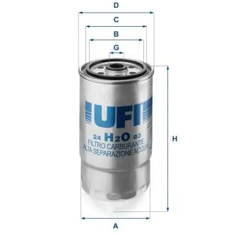 Фильтр топлива UFI 24H2O03