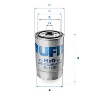 Фільтр палива UFI 24H2O08