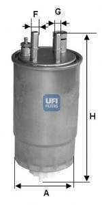 Фильтр топлива UFI 24ONE03 (фото 1)