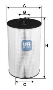 Фільтр масла UFI 2500700 (фото 1)