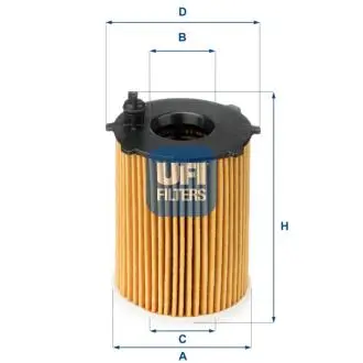 Фильтр смазки UFI 2512800