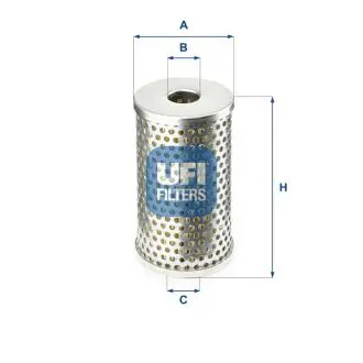 Фильтр сливочного масла. Гидрофильтр, рулевое управление UFI 2540601