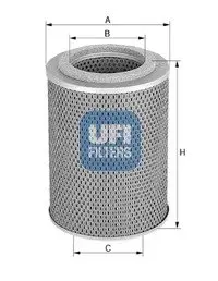 Фільтр масла UFI 2544701