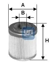 Масляний фільтр UFI 25.553.00