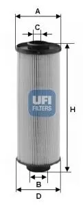 Фільтр паливний UFI 2600400