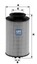 Фильтр топлива UFI 2601100
