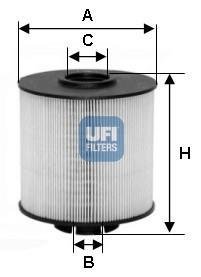 Фильтр топлива UFI 2601700