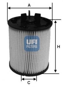 Фильтр топлива UFI 2602300