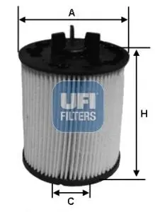 Фильтр топлива UFI 2602300
