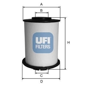 Топливный фильтр UFI 26.033.00
