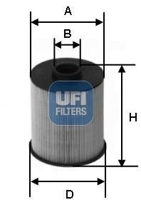 Фильтр топлива UFI 2607700
