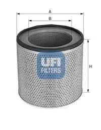 Фільтр повітряний JCB d(mm)=174-108 h(mm)=229 UFI 2702600