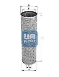 Фільтр повітряний (фільтруючий елемент) UFI 2744500