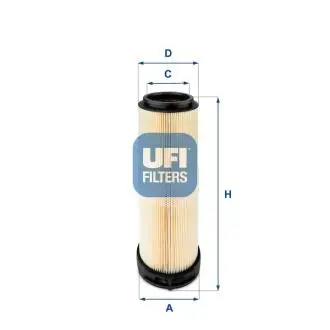 Фильтр воздушный UFI 2759600