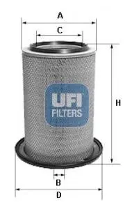 Фільтр повітря UFI 27.609.00