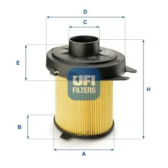 Воздушный фильтр UFI 27.845.02