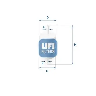 Топливный фильтр UFI 31.010.00