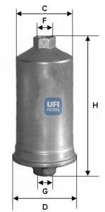 Фильтр топлива UFI 3150400