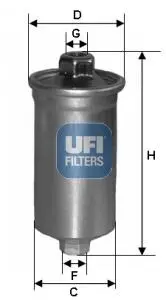 Фильтр топлива UFI 3169900