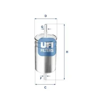 Топливный фильтр UFI 31.722.00
