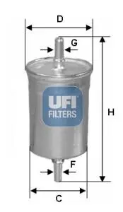 Фільтр палива UFI 3182500