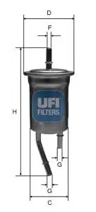 Фильтр топлива UFI 3182800