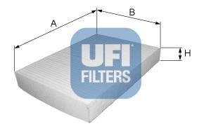 Фильтр воздуха (салона) UFI 5301100 (фото 1)