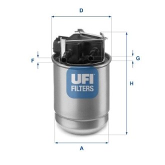 Фільтр палива DIESEL KPL. UFI 5551700