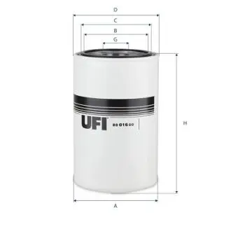 Гидрофильтр, рулевое управление UFI 8001600