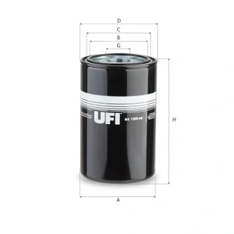 Гідравлічний фільтр (фільтр, що вгвинчується) ZETOR 3321, 3341, 4321, 5321 SUPER, 5341 SUPER, 6321, 6341, 7321, 7341, 8441, 80, 80 2WD, 80 4WD, 6421, 6441, 7421, 7441, 8421, UR I LANDINI 60, 75 UFI 8015000