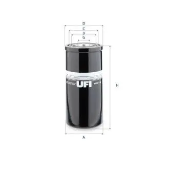 Гідравлічний фільтр (фільтр, що вгвинчується) UFI 8701100